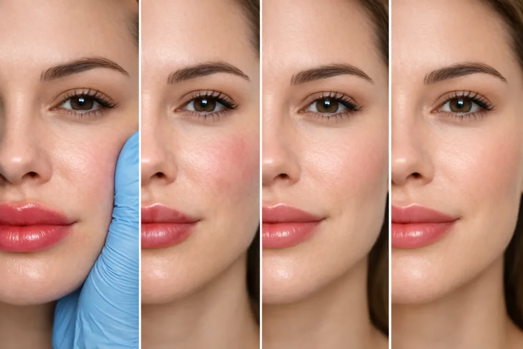 Lip Filler Swelling Timeline Day 1 to Day 14